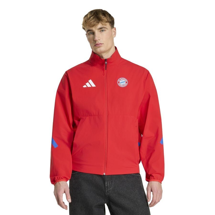 Bayern München Jacket Anthem - Red - Men's-SoccerKits Hub | Buy Soccer Jerseys Online